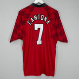 1996/98 MANCHESTER UNITED CANTONA #7 HOME SHIRT (XL) UMBRO