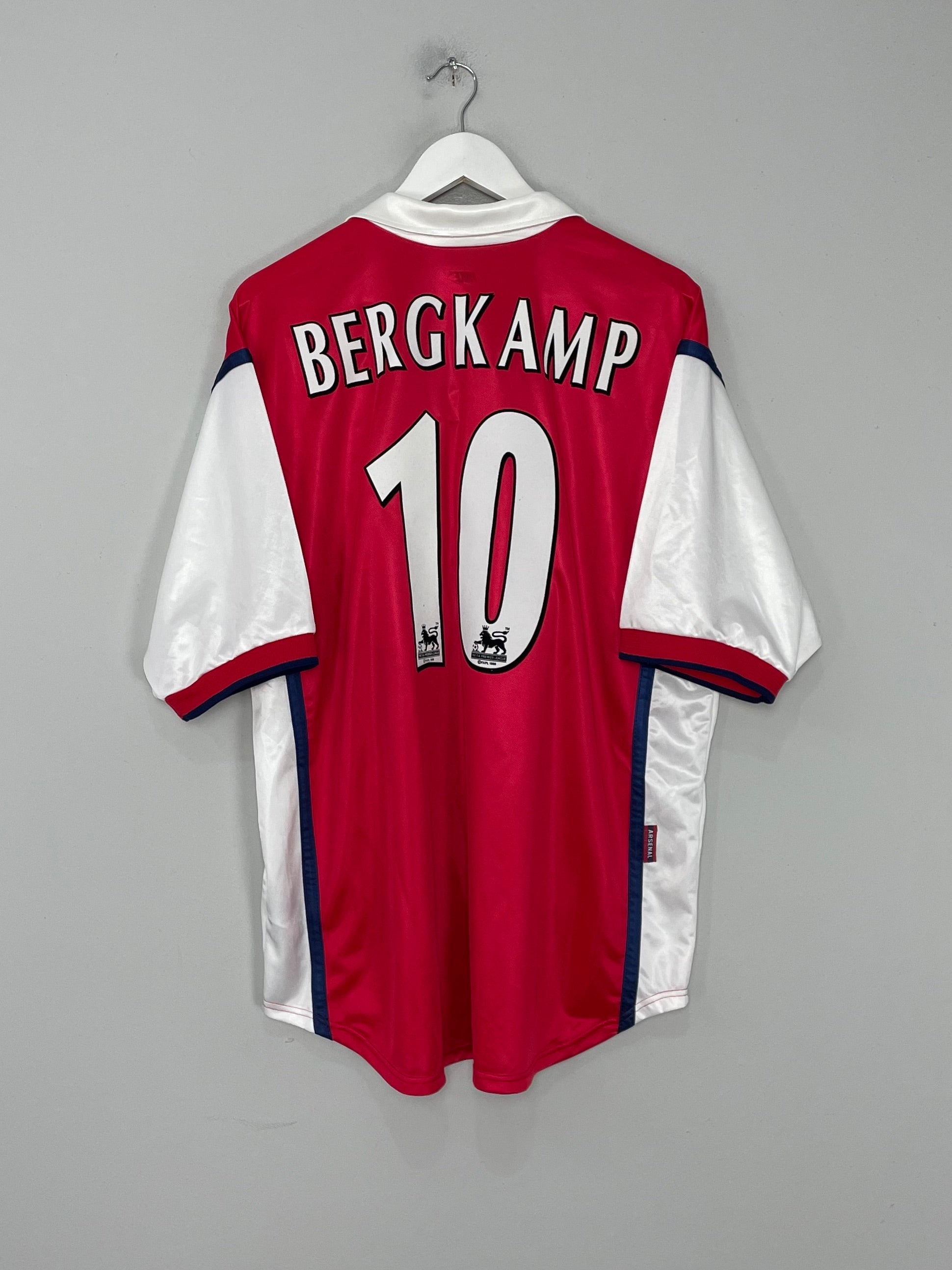 1998/99 ARSENAL BERGKAMP #10 HOME SHIRT (XL) NIKE