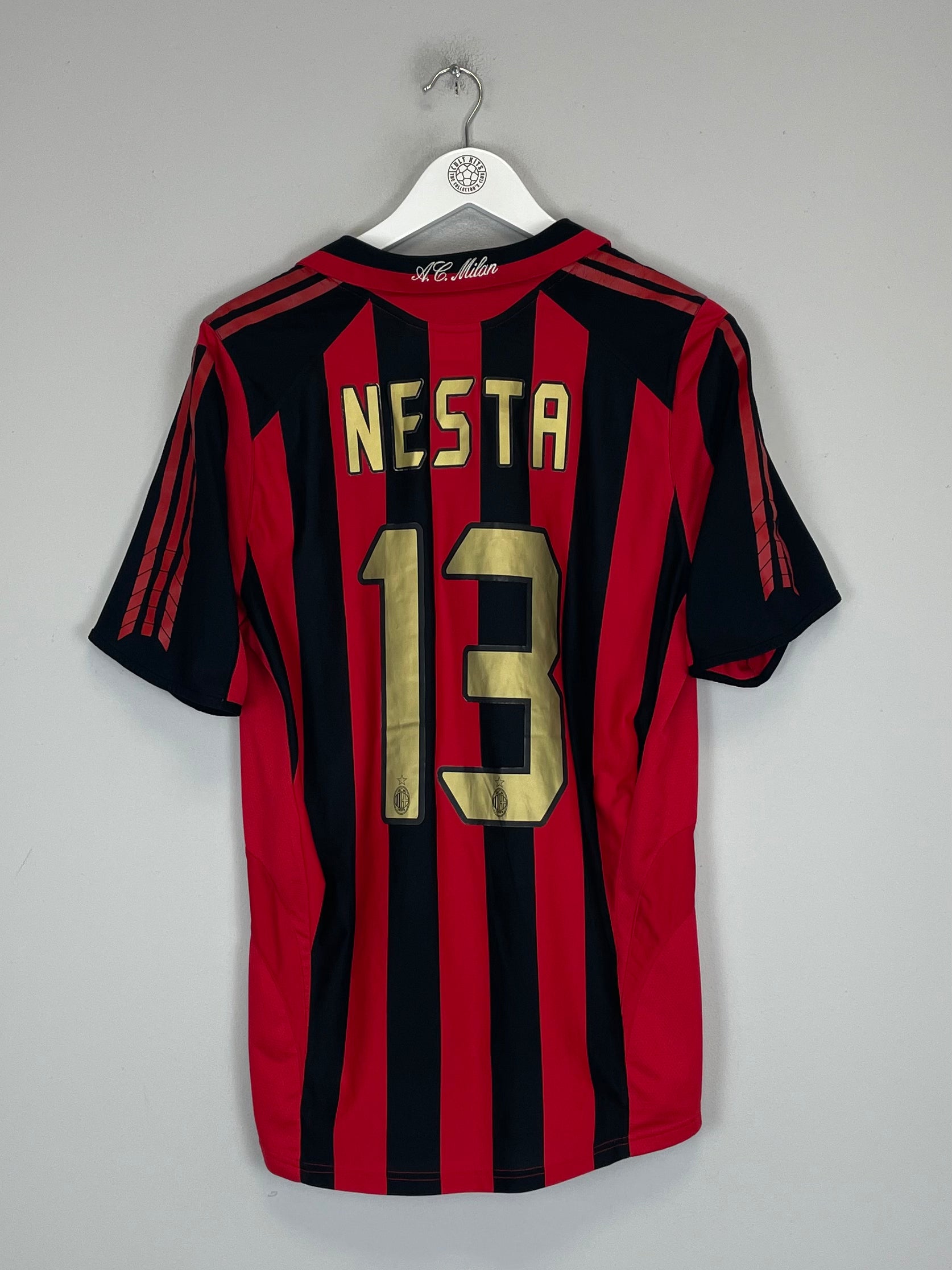 2005/06 AC MILAN NESTA #13 HOME SHIRT (M) ADIDAS