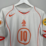 2004/06 NETHERLANDS V.NISTELROOY #10 AWAY SHIRT (S) NIKE