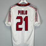 2005/06 AC MILAN PIRLO #21 AWAY SHIRT (M) ADIDAS