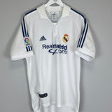 2001/02 REAL MADRID FIGO #10 HOME SHIRT (M) ADIDAS