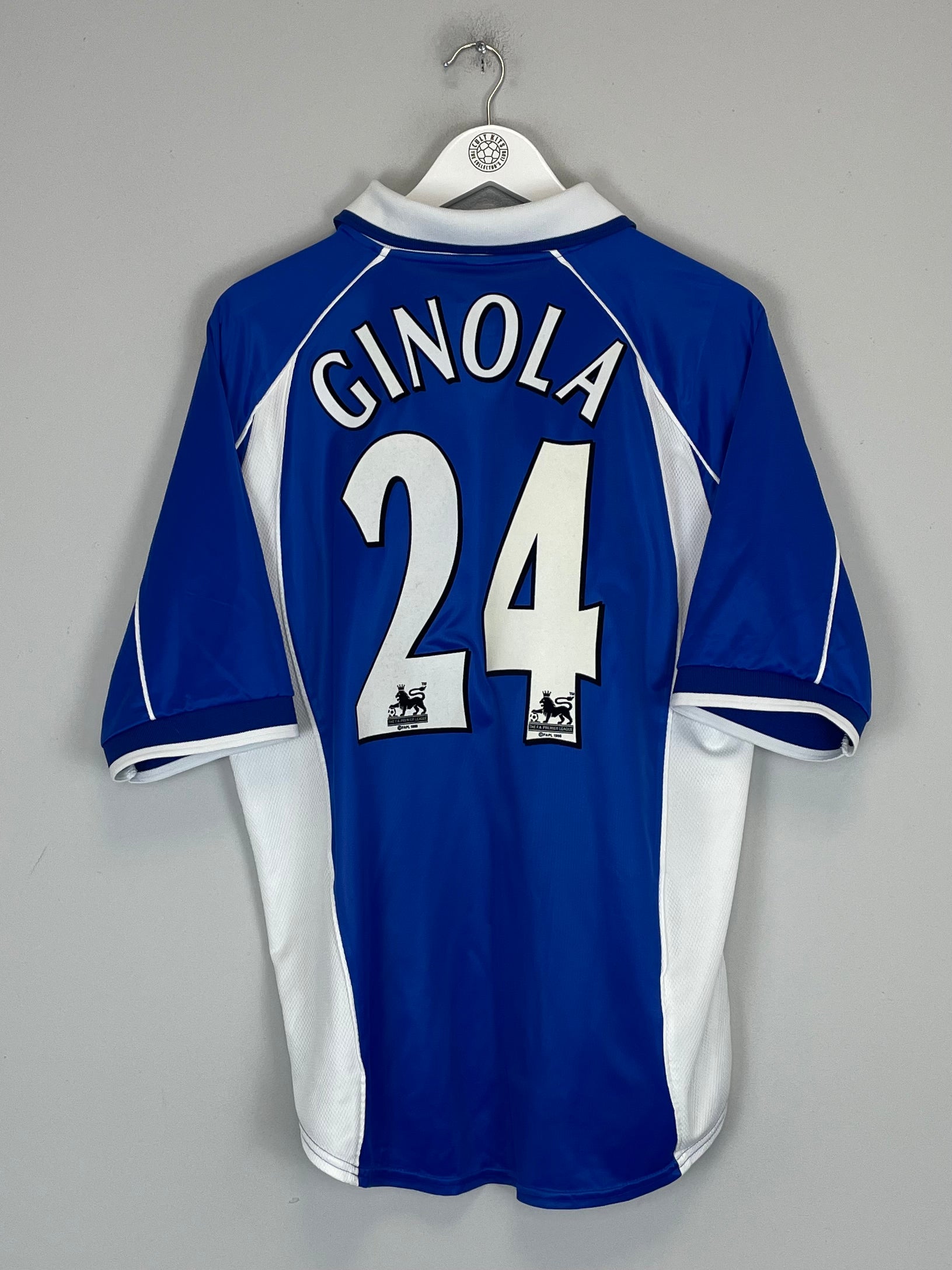 2000/02 EVERTON GINOLA #24 HOME SHIRT (L) PUMA