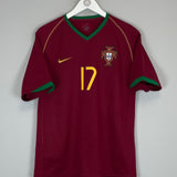 2006/08 PORTUGAL RONALDO #17 HOME SHIRT (M) NIKE