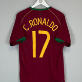 2006/08 PORTUGAL RONALDO #17 HOME SHIRT (M) NIKE