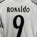 2005/06 REAL MADRID RONALDO #9 HOME SHIRT (L) ADIDAS