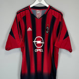 2004/05 AC MILAN KAKA #22 HOME SHIRT (XXL) ADIDAS