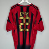 2004/05 AC MILAN KAKA #22 HOME SHIRT (XXL) ADIDAS