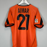 2001/02 VALENCIA AIMAR #21 AWAY SHIRT (L) NIKE