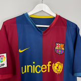 2006/07 BARCELONA RONALDINHO #10 HOME SHIRT (M) NIKE