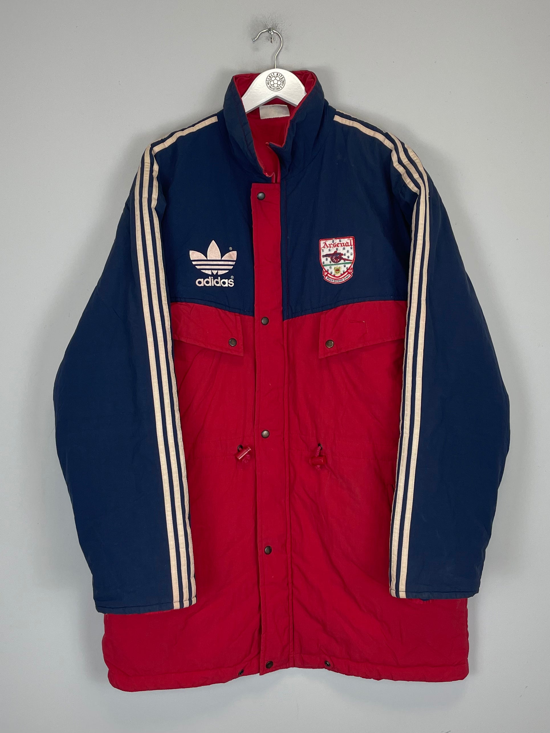 1990/91 ARSENAL BENCH COAT (L) ADIDAS