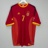 2002/04 SPAIN RAUL #7 HOME SHIRT (L) ADIDAS