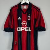 1998/99 AC MILAN SHEVCHENKO #7 HOME SHIRT (M) ADIDAS