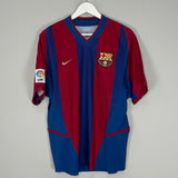 2002/03 BARCELONA RIQUELME #10 HOME SHIRT (M) NIKE