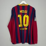 2013/14 BARCELONA MESSI #10 L/S HOME SHIRT (M) NIKE