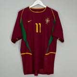 2002/04 PORTUGAL C.RONALDO #11 HOME SHIRT (L) NIKE