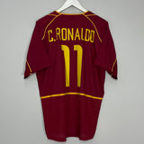 2002/04 PORTUGAL C.RONALDO #11 HOME SHIRT (L) NIKE