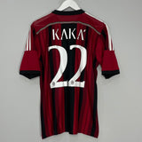 2014/15 AC MILAN KAKA #22 HOME SHIRT (M) ADIDAS