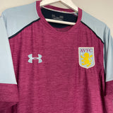 2017/18 ASTON VILLA TRAINING SHIRT (XL) UNDER ARMOUR