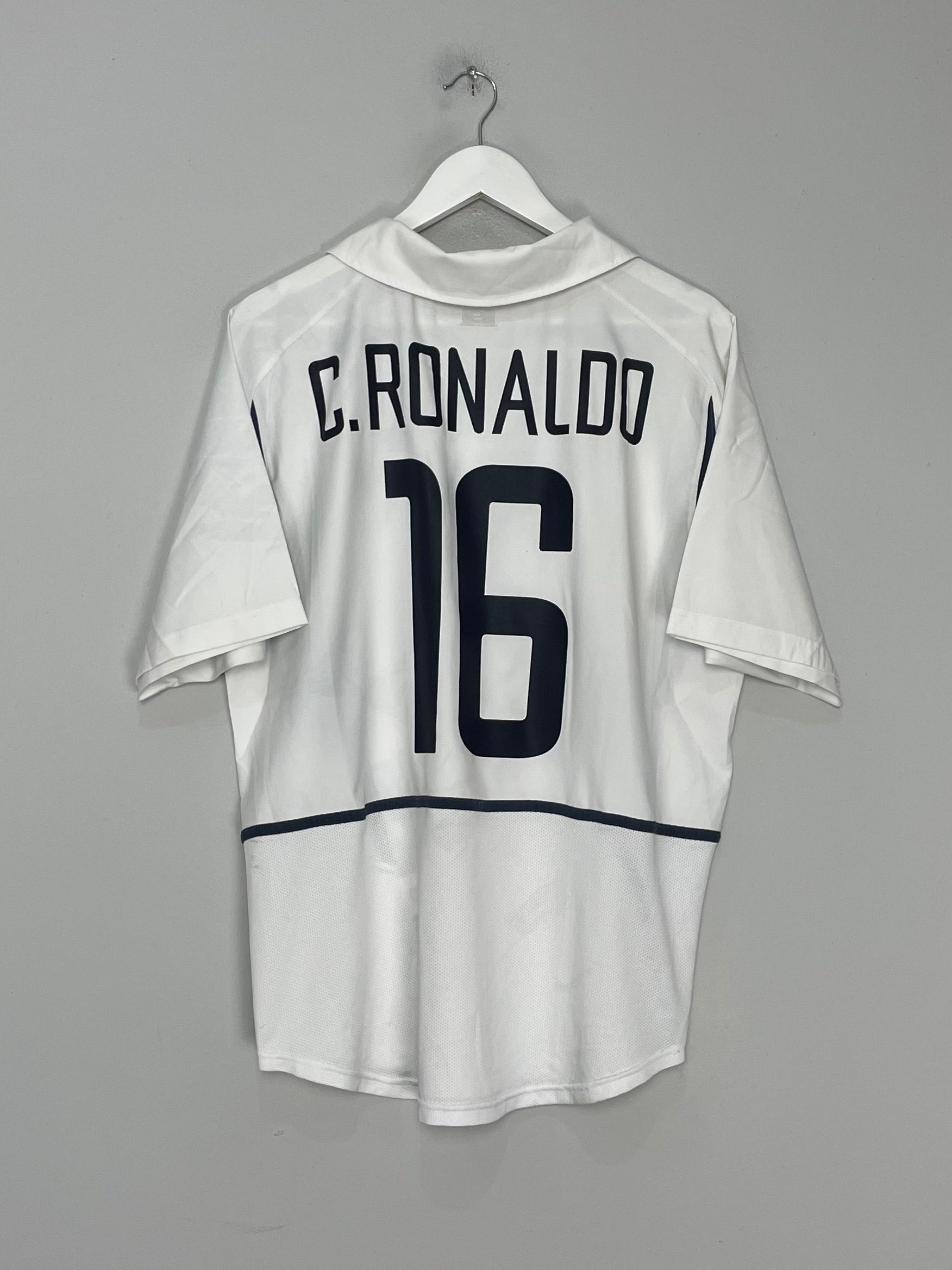 2002/04 PORTUGAL C.RONALDO  #16 AWAY SHIRT (L) NIKE