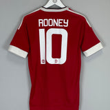 2015/16 MANCHESTER UNITED ROONEY #10 HOME SHIRT (S) ADIDAS