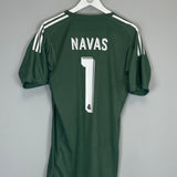 2017/18 REAL MADRID NAVAS #1 GK SHIRT (M) ADIDAS