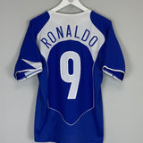 2004/06 BRAZIL RONALDO #9 AWAY SHIRT (M) NIKE