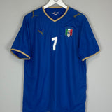 2007/08 ITALY DEL PIERO #7 HOME SHIRT (XL) PUMA