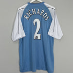 2006/07 MANCHESTER CITY RICHARDS #2 HOME SHIRT (XXL) REEBOK