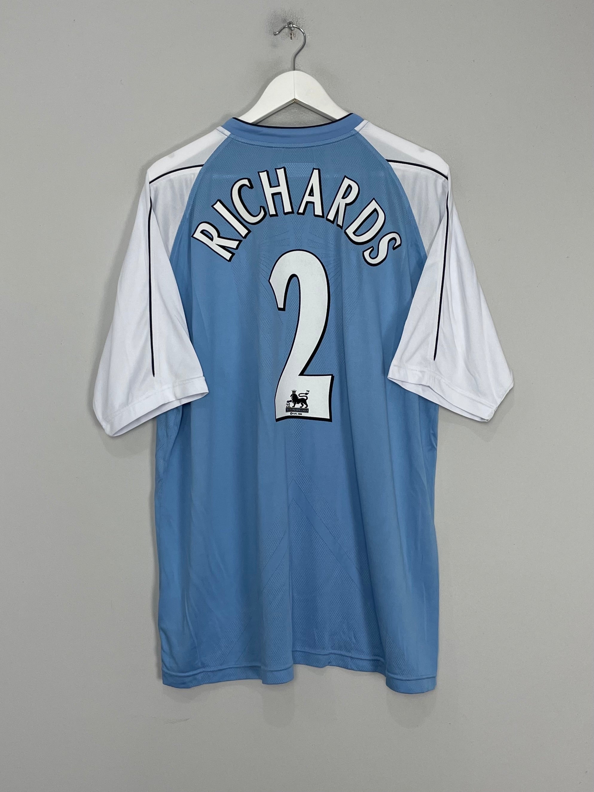 2006/07 MANCHESTER CITY RICHARDS #2 HOME SHIRT (XXL) REEBOK