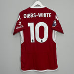 2023/24 NOTTINGHAM FOREST GIBBS-WHITE #10 HOME SHIRT (M) ADIDAS