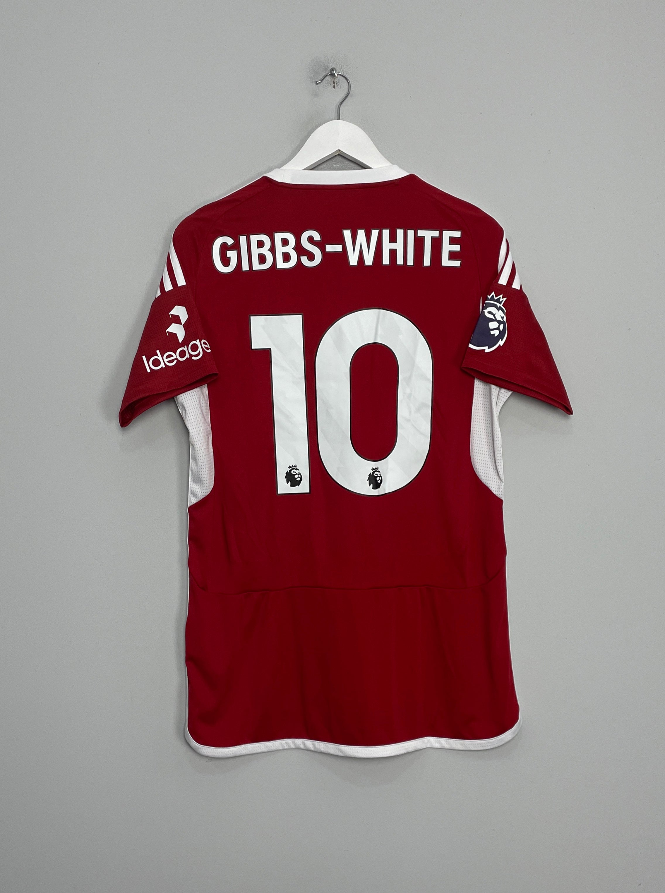 2023/24 NOTTINGHAM FOREST GIBBS-WHITE #10 HOME SHIRT (M) ADIDAS