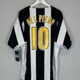 2004/05 JUVENTUS DEL PIERO #10 *BNWT* HOME SHIRT (XL) NIKE