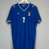 2007/08 ITALY DEL PIERO #7 *PLAYER ISSUE* HOME SHIRT (XXL) PUMA