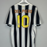 2011/12 JUVENTUS DEL PIERO #10 HOME SHIRT (XL) NIKE