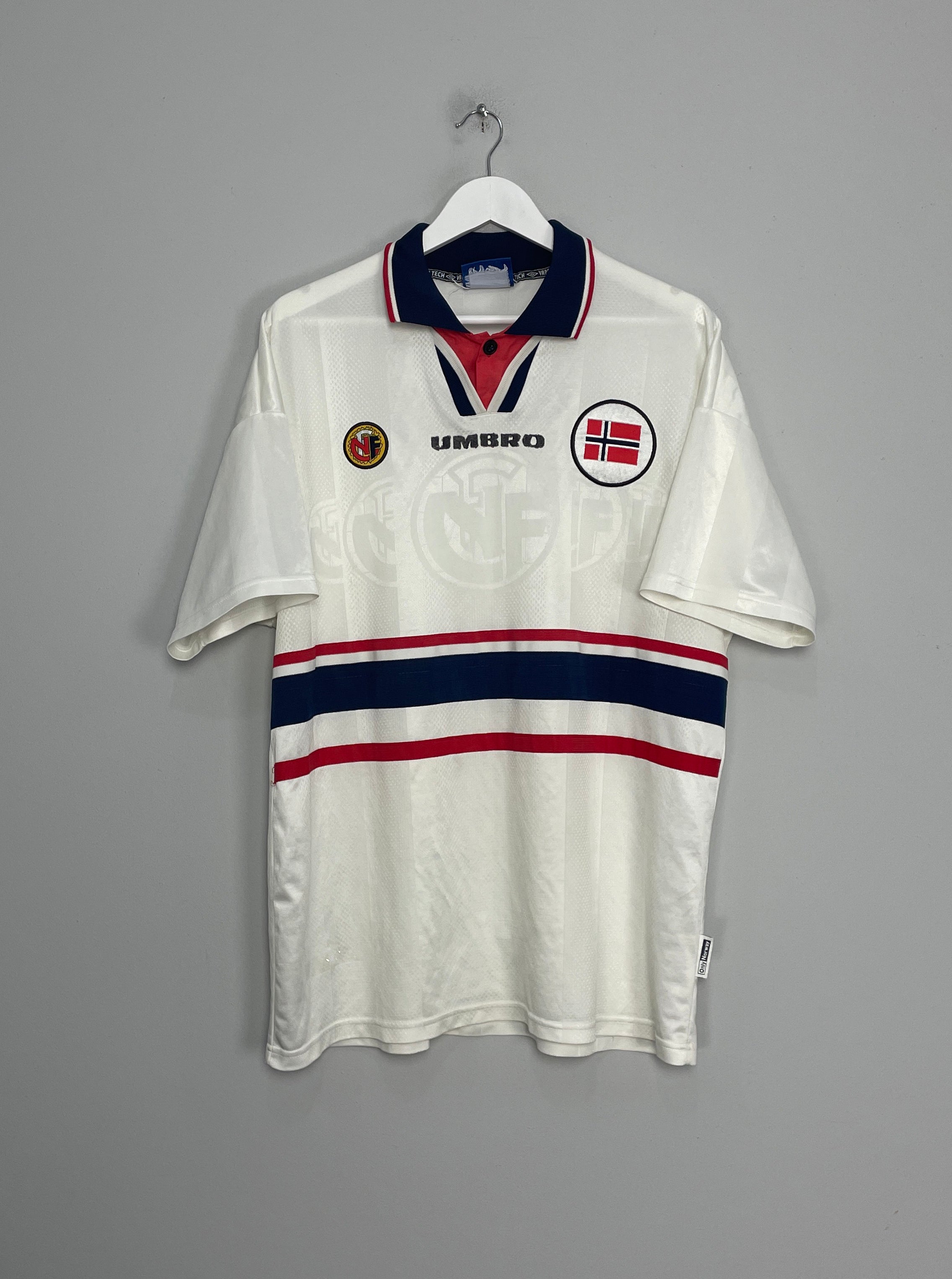 1998/00 NORWAY AWAY SHIRT (XL) UMBRO