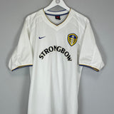 2000/01 LEEDS UNITED DACOURT #4 HOME SHIRT (L) NIKE