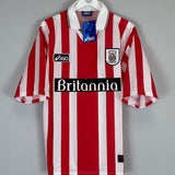 1997/98 STOKE CITY *BNWT* HOME SHIRT (L) ASICS