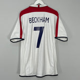 2003/05 ENGLAND BECKHAM #7 HOME SHIRT (XXL) UMBRO