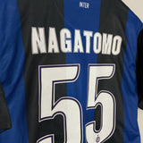 2012/13 INTER MILAN NAGATOMO #55 HOME SHIRT (M) NIKE