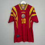 1996 ROMANIA HAGI #10 AWAY SHIRT (L) ADIDAS