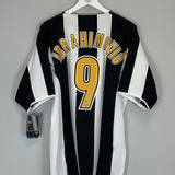 2004/05 JUVENTUS IBRAHIMOVIC #9 *BNWT* HOME SHIRT (XL) NIKE