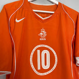 2004/06 NETHERLANDS V.NISTELROOY #10 HOME SHIRT (L) NIKE