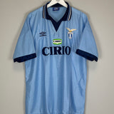 1996/97 LAZIO *MINT* HOME SHIRT (XL) UMBRO