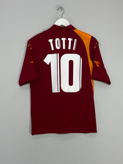 2005/06 ROMA TOTTI #10 HOME SHIRT (S) DIADORA