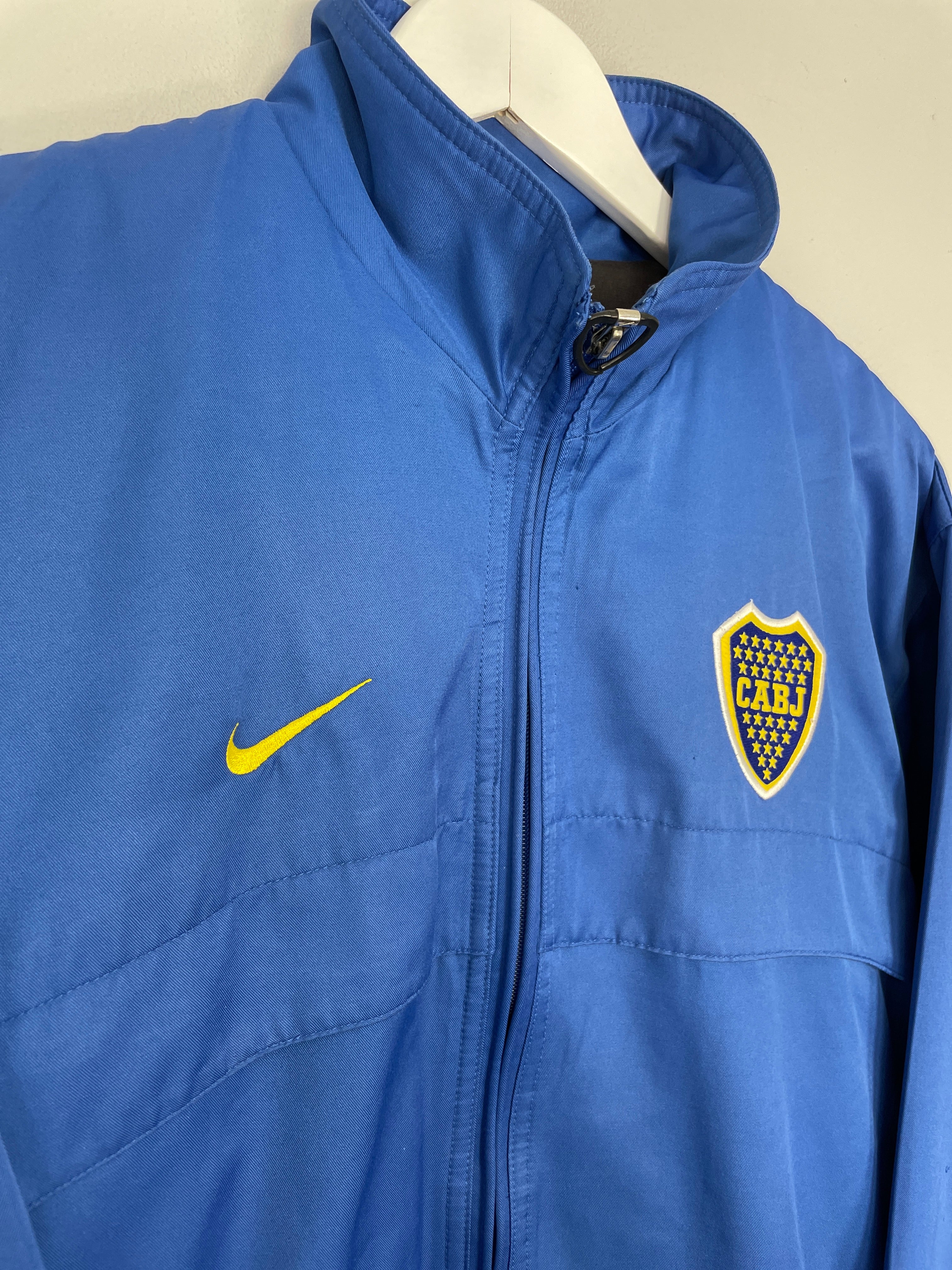 2000/01 BOCA JUNIORS COTTON LINED JACKET (M) NIKE