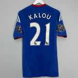 2010/11 CHELSEA KALOU #21 *MATCH ISSUE* HOME SHIRT (M) ADIDAS