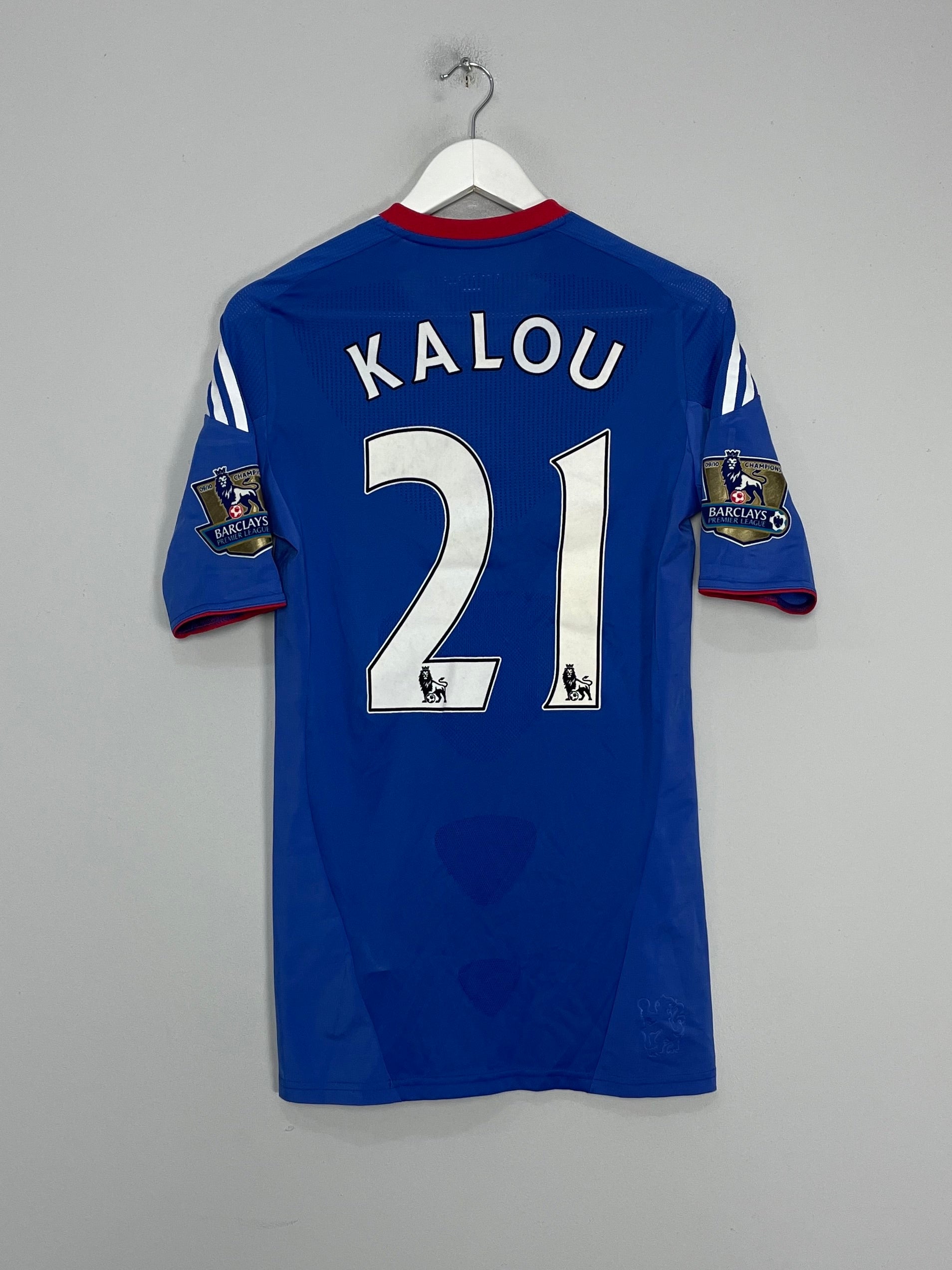 2010/11 CHELSEA KALOU #21 *MATCH ISSUE* HOME SHIRT (M) ADIDAS