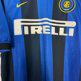 2000/01 INTER MILAN RONALDO #9 HOME SHIRT (M) NIKE