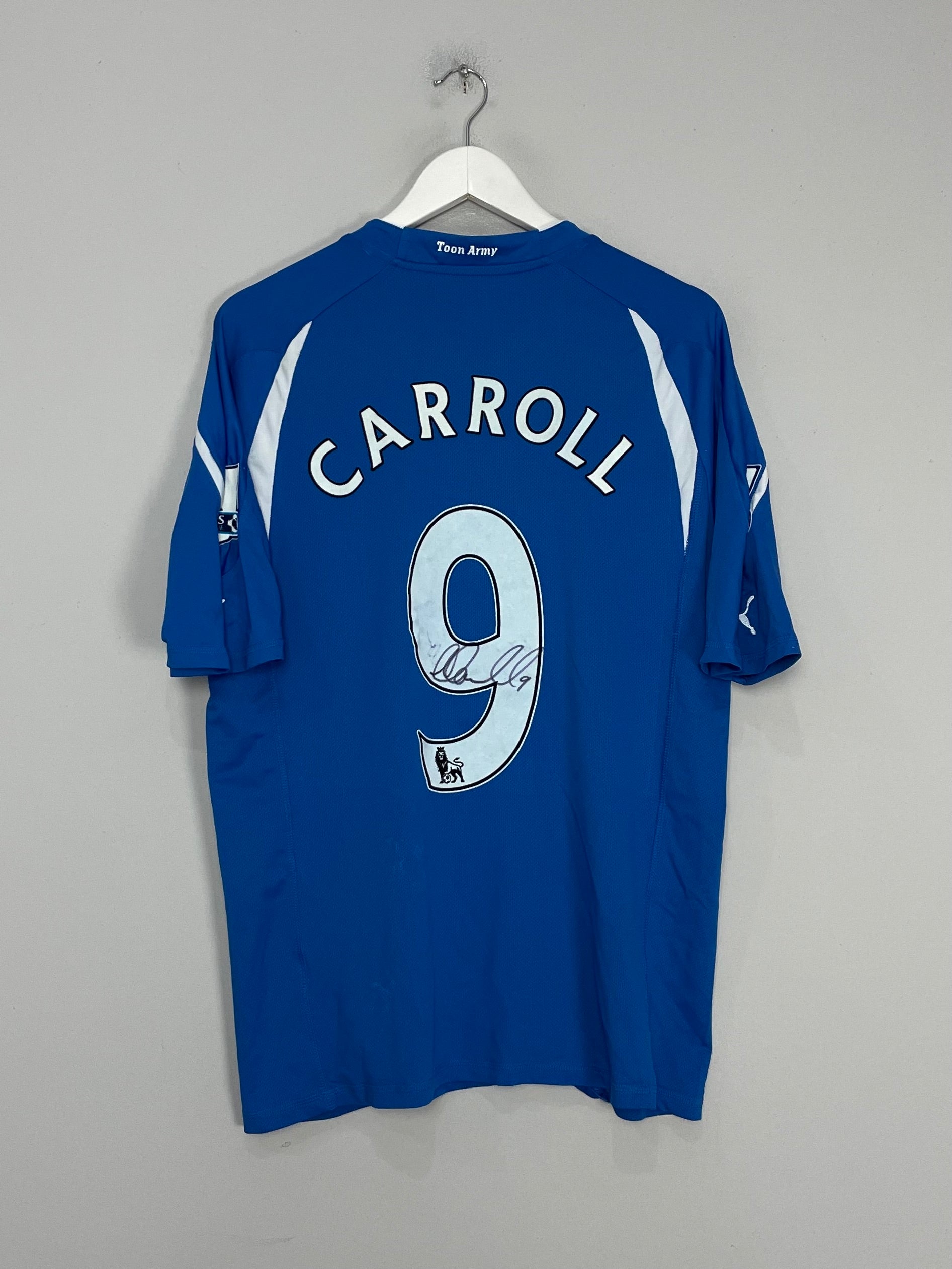 2010/11 NEWCASTLE CARROLL #9 *SIGNED* AWAY SHIRT (XL) PUMA